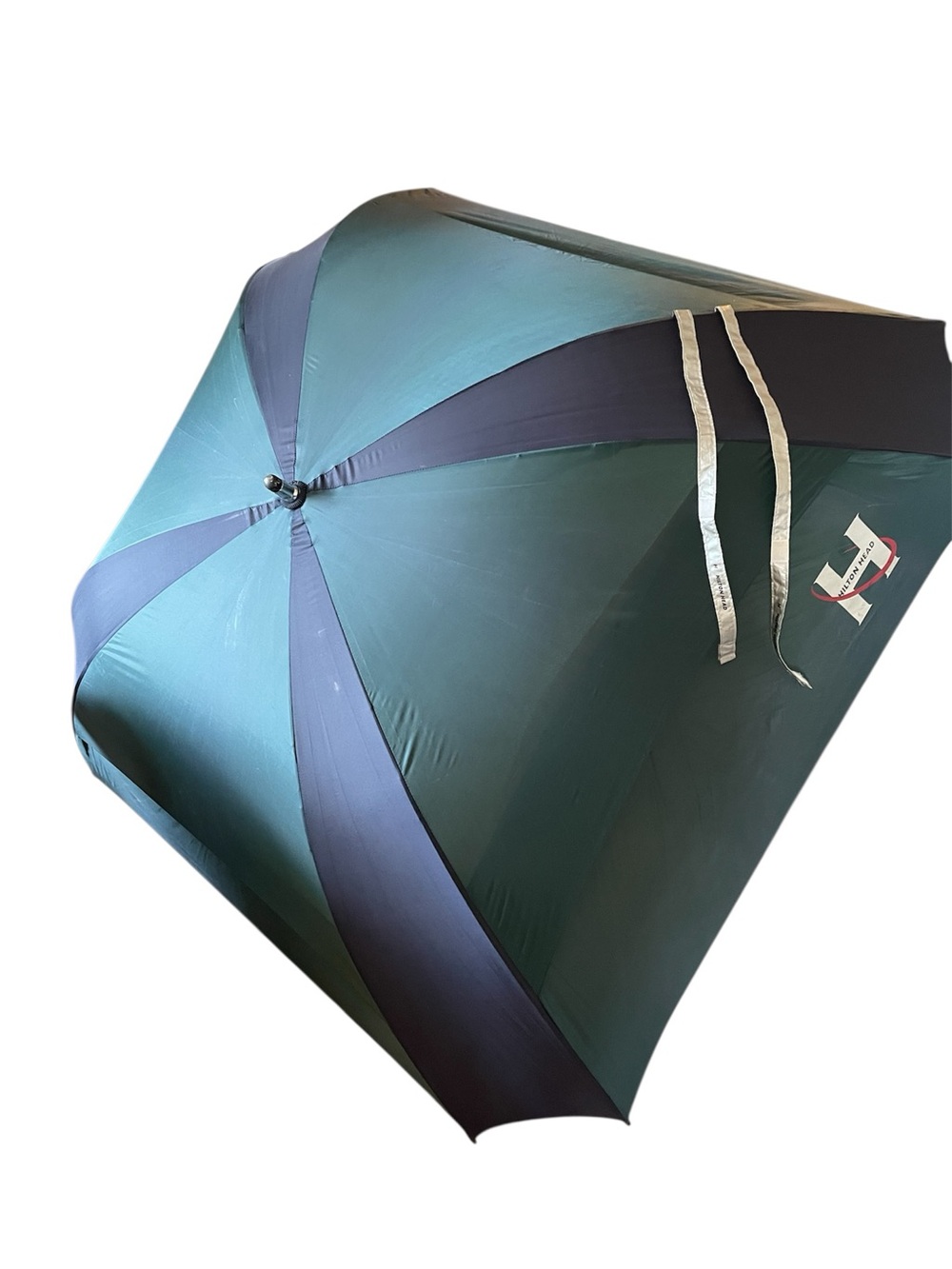 Hilton Head Golf Umbrella Xtra Big Blue Green Gray w/ Carry Pouch Read Info